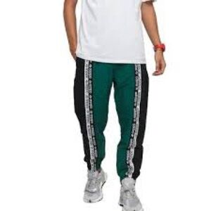 Adidas Originals R.Y.V. Track Pants in Collegiate Green and Black